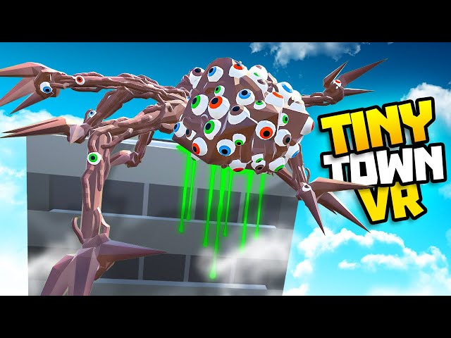 This DEMON Collects HUMAN EYES For Building It's Body! - Tiny Town VR
