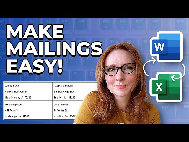 How to Create LABELS in Microsoft Word Using Mail Merge | Use Data From Microsoft Excel