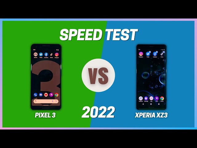 Google Pixel 3 VS Sony Xperia XZ3 | Speed Test