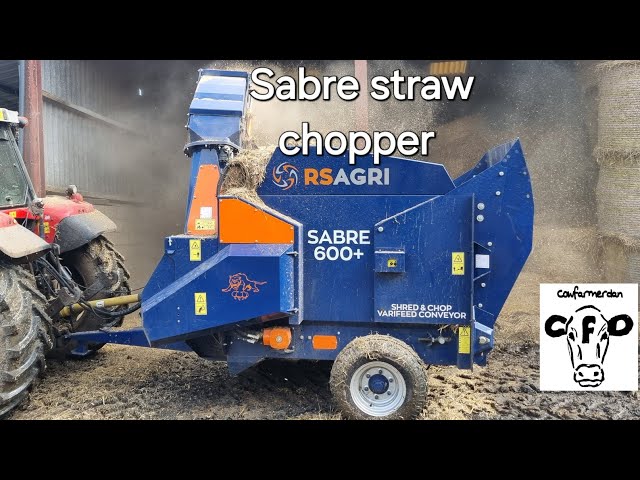 RS Agri Sabre 600+ straw chopper demo