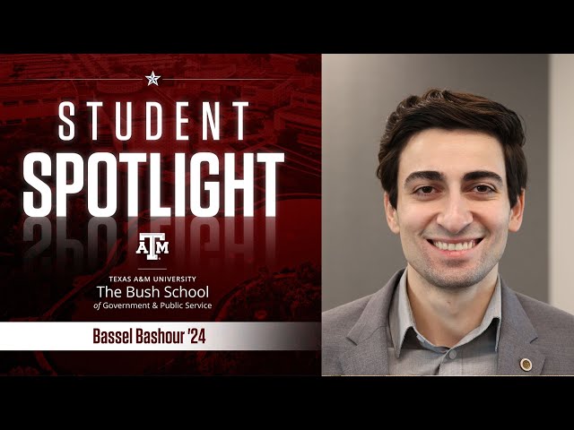 STUDENT SPOTLIGHT: Bassel Bashour