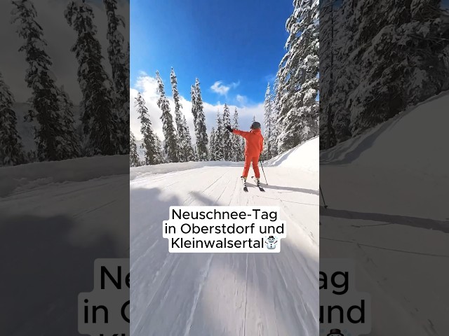 Wie gefällt dir dieses Skigebiet?☃️❄️ Neuschnee in Oberstdorf-Kleinwalsertal
