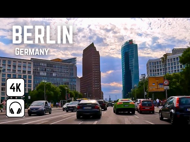 BERLIN - Germany 🇩🇪 4K Driving Tour 2023 | Potsdamer Platz, Charlottenburg, Wilmersdorf, Spandau