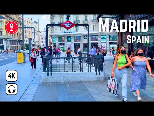 MADRID - Spain 🇪🇸 4K Walking Tour | Gran Vía, Puerta del Sol, Plaza Mayor, Parque del Retiro