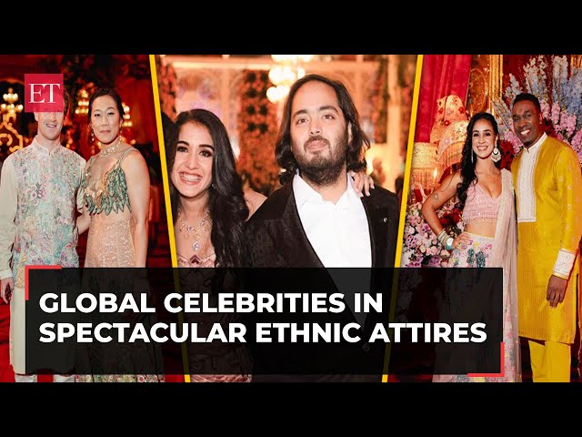 Anant-Radhika pre-wedding bash: Global celebrities grace the ceremony in spectacular ethnic attire