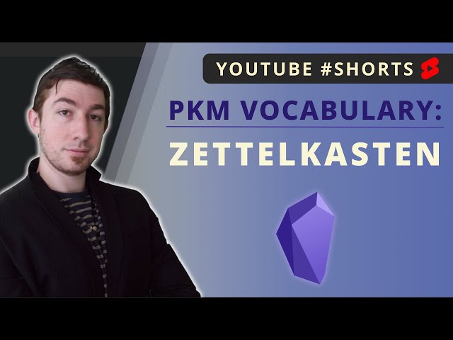 YouTube #Shorts | PKM Vocabulary: Zettelkasten