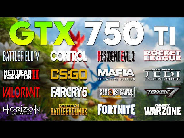 GTX 750 Ti Test In 20 Games In 2021 | i5 4590 + GTX 750 Ti | 1080p Gameplay