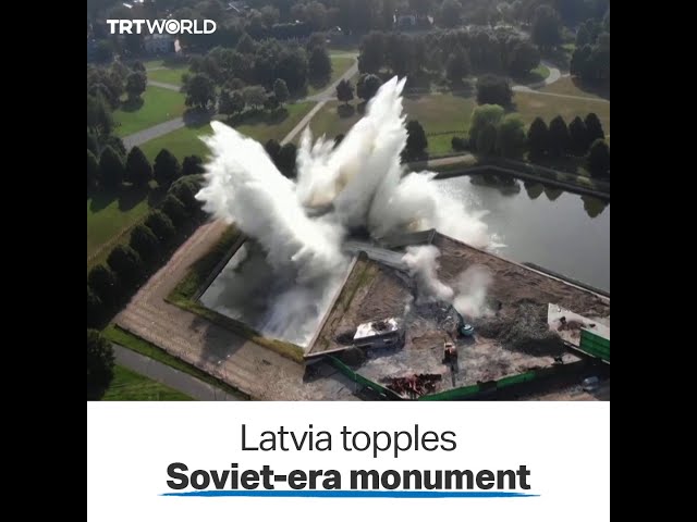 Soviet-era monument dismantled in Latvia