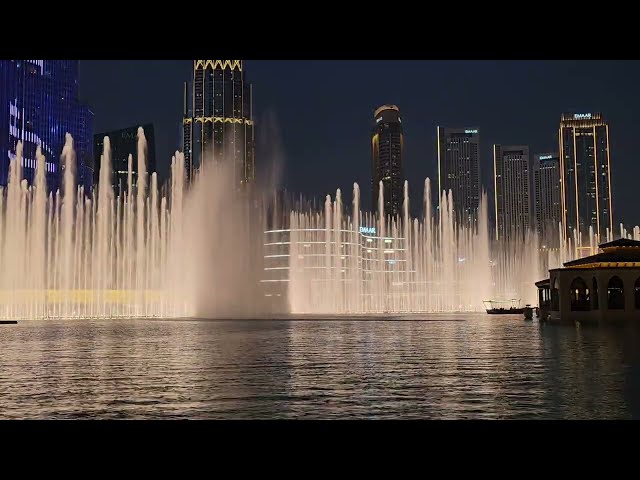 Dubai Tourist Attraction: Dubai Mall Burj Khalifa Light Show +Dubai Fountain Show (2.10.24: 4K-UHD)