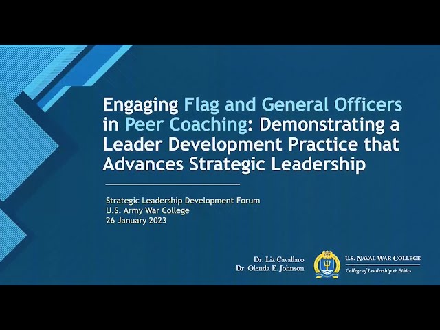 Demonstrating Leader Development Practice that Advances Strategic Leadership - Cavallaro and Johnson