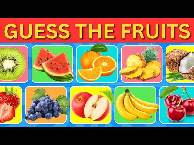 Guess the Fruit in 6 Seconds 🍍🍓🍌