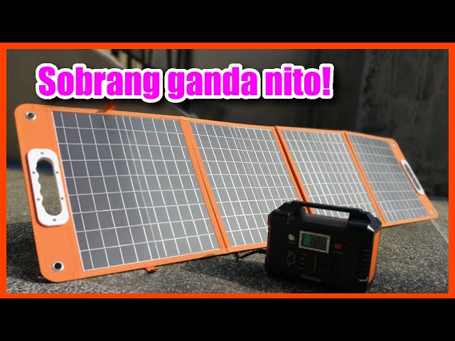 100W Portable Solar Panel by FlashFish Review [Tagalog w/English Subs]