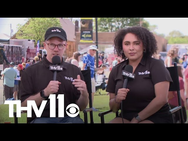 THV11's Skot Covert and Mackailyn Johnson share reactions to total solar eclipse