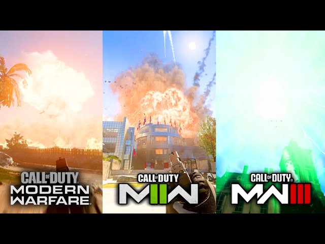 🔴 MW3 vs MW2 vs MW2019 Nuke Comparison 🤯 (Tactical Nuke - MGB - DNA Bomb Gameplay Showcase)