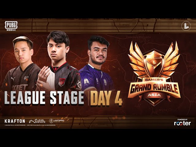 [ID] PUBG MOBILE Gamer’s Grand Rumble | League Stage Day 4 ft. #btr #a1 #drs #ihc #alterego #flc