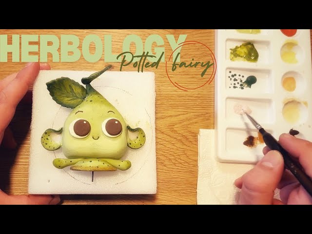🌱 Polymer Clay Craft | Turning Fimo Into A Whimsical Plant For My Fairy Garden