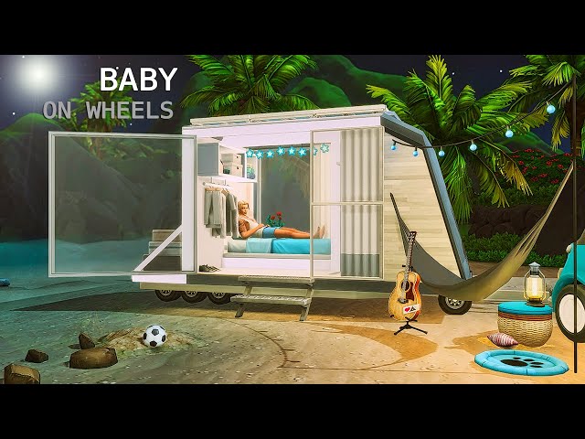 🌅 BABY ON WHEEL •  Tier 1 Tiny House | No CC | Stop Motion | THE SIMS 4