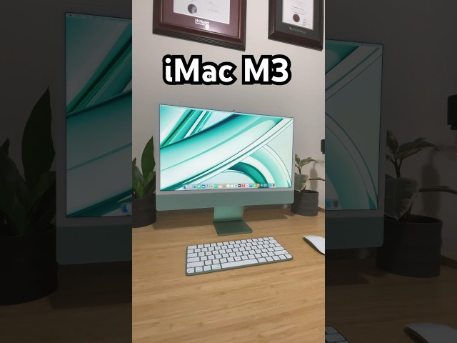 New iMac M3 (Green) #apple #m3 #imac