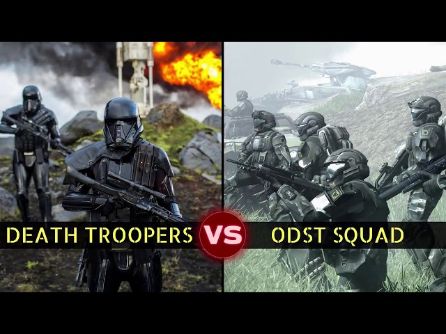 ODSTs vs Death Troopers: 4-on-4 Squad Battle | Halo vs Star Wars: Who Would Win?