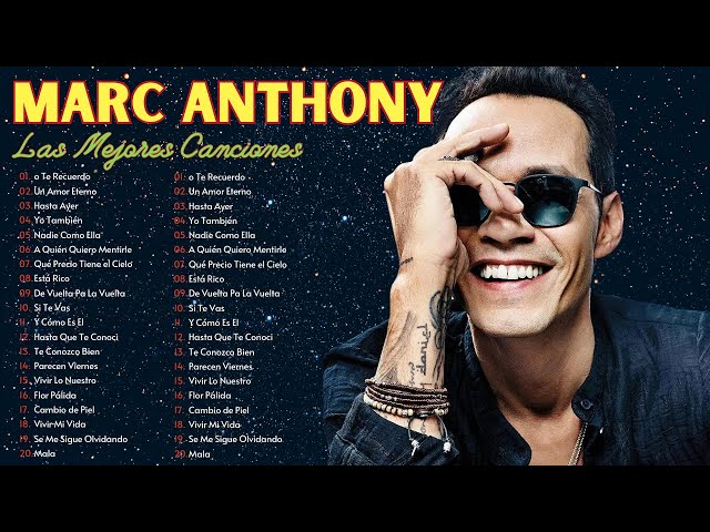 Marc Anthony Mix Éxitos Salsa Romantica Lo Mas Nuevo 2024 ~ Lo Mejor Canciones De Marc Anthony
