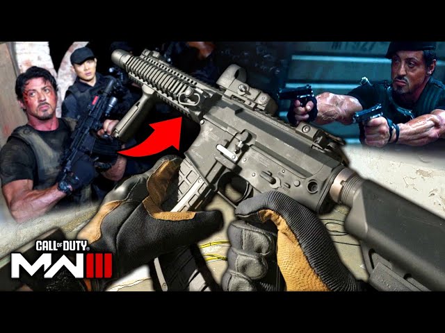 Barney Ross's Noveske Diplomat "M4" & Akimbo 2011s from Expendables - Modern Warfare 3 Gameplay