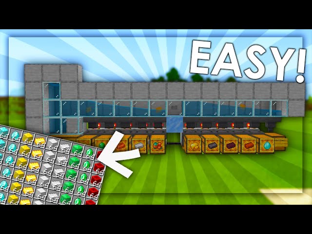 Item Sorting System in Minecraft Bedrock | Easy & Expandable Tutorial 1.18