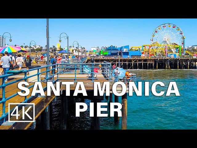 [4K] Santa Monica Pier - Los Angeles, California - Walking Tour