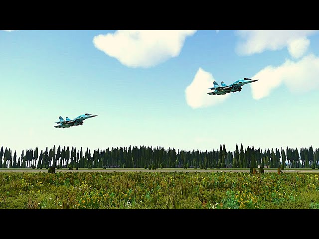 Ukrainian Air Force sends 2 Sukhoi Su-27 to help attack Russian military bases in Crimea - ARMA 3