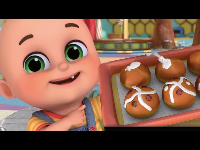 Let’s Make a Yummy Snacks | Hot Cross Buns + More Nursery Rhymes & Kids Songs - Jugnu Kids