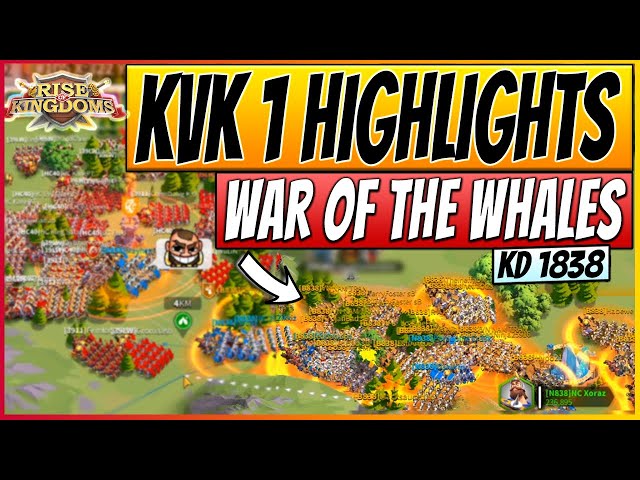 2 ALLIANCES vs 2 KINGDOMS | War of The Whales Part 1 | Rise of Kingdoms KvK 1 Highlights KD1838