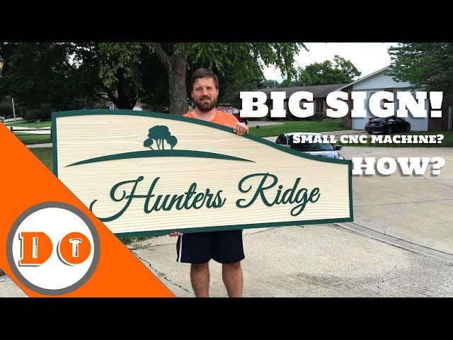 How to make BIG signs on a small CNC // Tiling