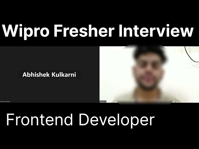 Wipro Fresher Interview Experience | HTML CSS JavaScript
