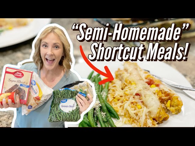 SHORTCUTS to make EASY, QUICK MEALS // WHAT I BUY TO MAKE DINNER FAST!