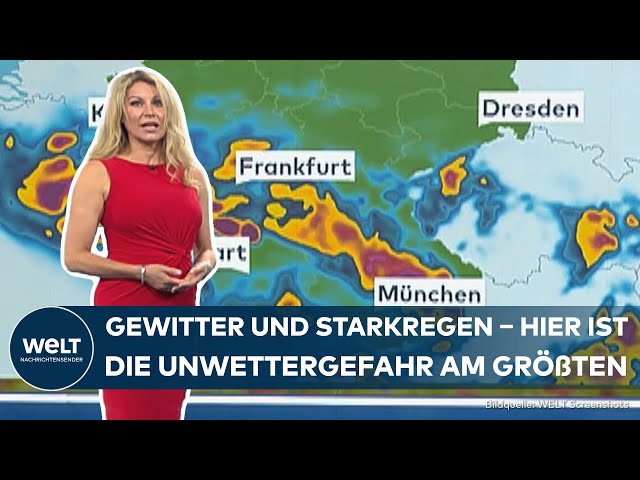 GEWITTER UND STARKREGEN: Bange Blicke in Bayern, Eifel, Hessen – Hier ist Unwettergefahr am größten