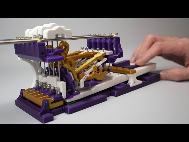The Ingenious Mechanism In a Grand Piano | 3D Printed