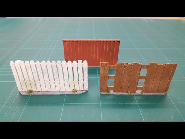 Let's Make - Wooden Yard Fences (Modern Urban Series)