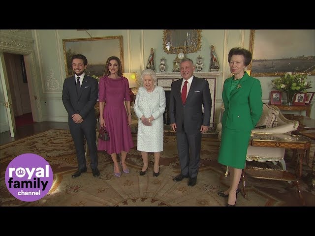 The Queen welcomes King of Jordan and Slovenian President to Buckingham Palace