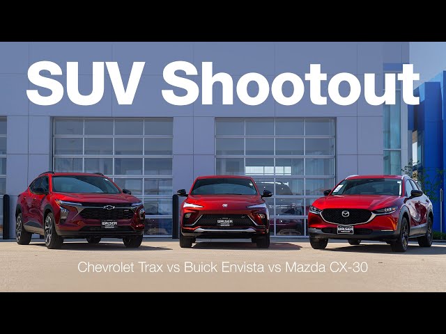 2024 Chevrolet Trax vs Buick Envista vs Mazda CX-30 | Comparison & Review | SUV Shootout
