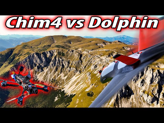 FPV Mountain dives: 4 inch Drone vs Plane (Chimera 4 vs. Dolphin)