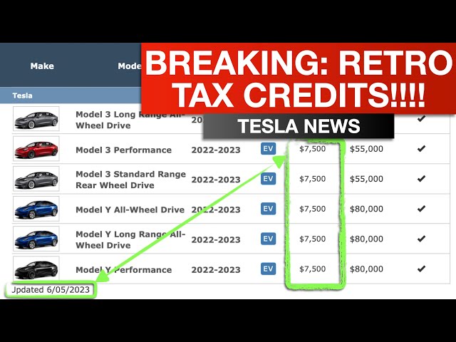 BREAKING: Tesla Gets Retroactive Full EV Tax Credits?!?!