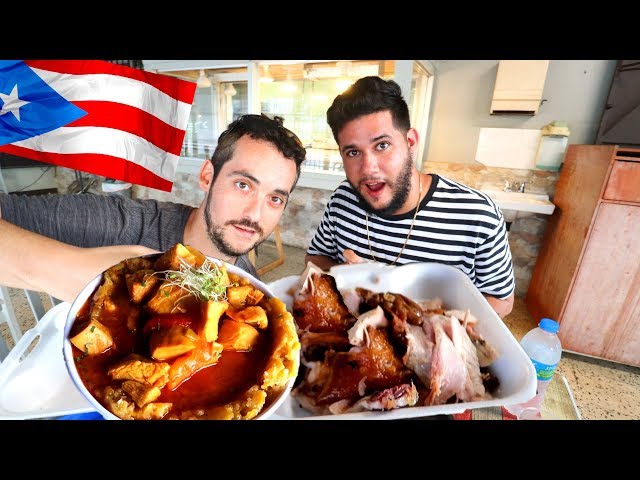 UNREAL Puerto Rican Food Tour 😱 | Mofongo and Lechon Asado w/a Local !