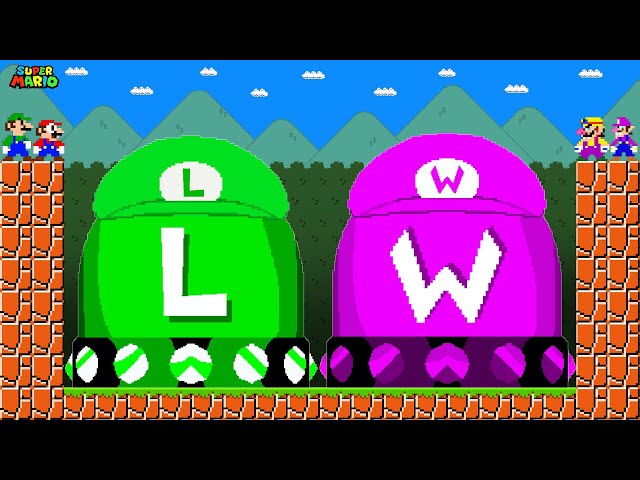 Can Tean Mario Press The Ultimate LUIGI - WALUIGI Switches in New Super Mario Bros. Wii???