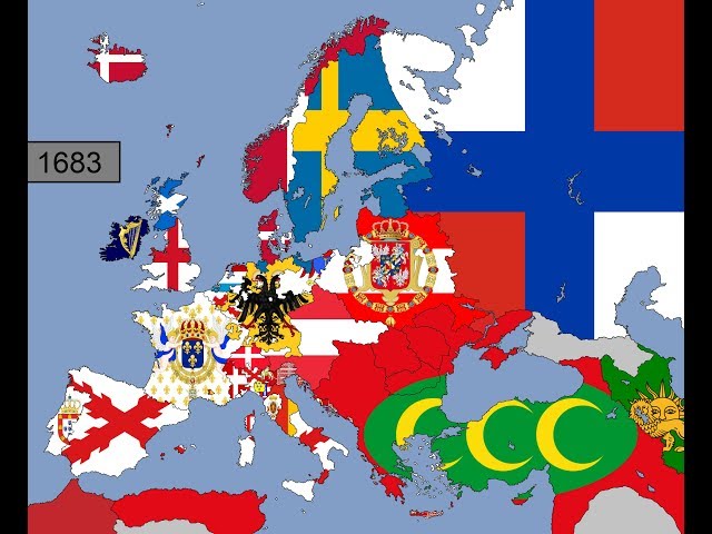 Europe: Timeline of National Flags: Part 4