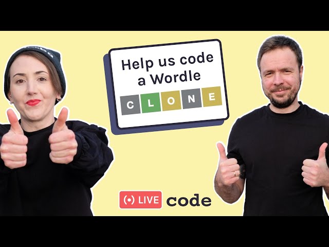Live-code a Wordle clone with us | JavaScript, CSS, HTML