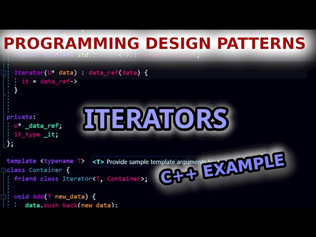 Iterator Design Pattern - Ep 19 - C++ Coding