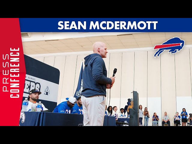 Sean McDermott Talks Team Community Day! | Buffalo Bills