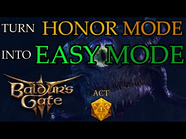 Uncommon Tips, Tricks & Strats For Honor Mode In Baldur's Gate 3 (Act 1)
