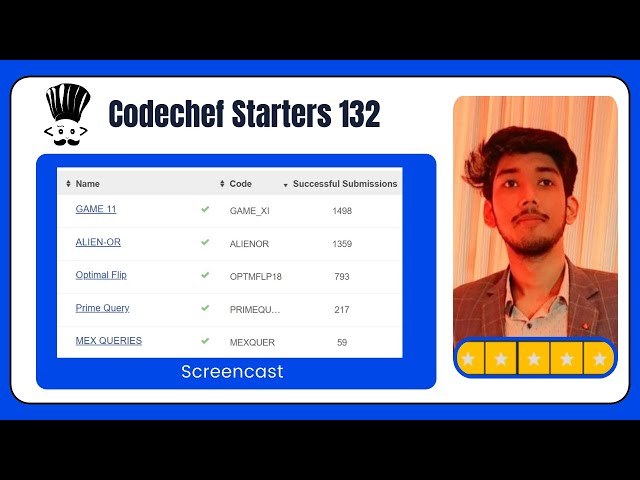 Codechef Starters 132 | Contest Screencast | Armaan Dutt