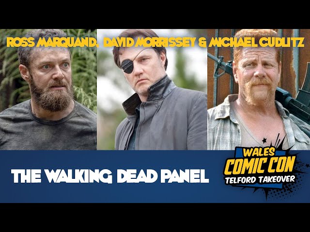 The Walking Dead Panel - Ross Marquand, David Morrissey & Michael Cudlitz - Wales Comic Con Dec 2022