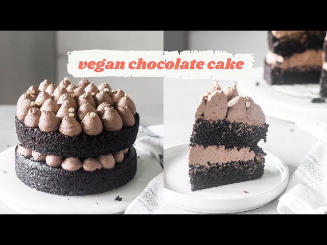 VEGAN CHOCOLATE CAKE RECIPE | Best Vegan Chocolate Cake | Easy Vegan Desserts